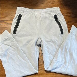 Old Navy Light Gray Joggers with Black Accents